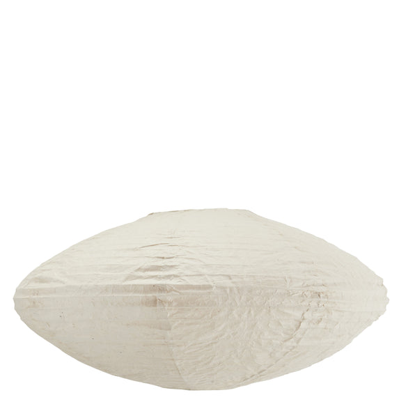 Handmade Paper Oval Lampshade - Powder