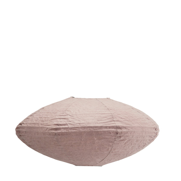 Handmade Paper Oval Lampshade - Dusky Pink