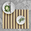 Handmade Bamboo and Cotton Placemat - Brown and Natural - Set of 4