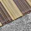 Handmade Bamboo and Cotton Placemat - Brown and Natural - Set of 4
