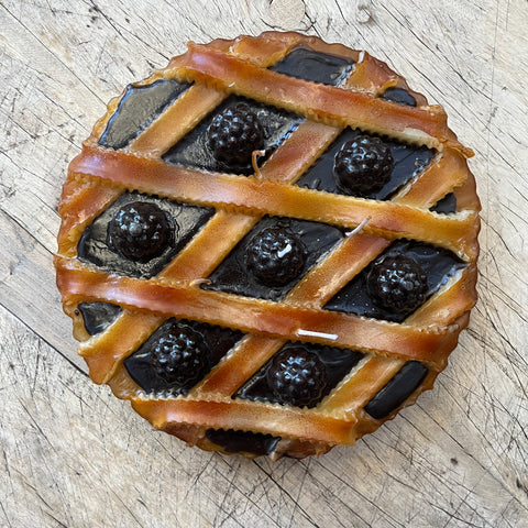 Handmade Fruit Tart Candle - Blackberry