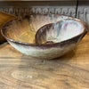 Handmade Reactive Glaze Stoneware Shell Bowl