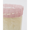 Handmade Small Glass Vase - Kupla - Beige with Pink Rim - Two Size Options