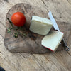 Handmade Wedge of Cheese Candle - Black and Red Rind