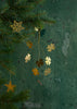 Hanging Brass Clover Leaf Bunch