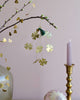 Hanging Brass Clover Leaf Bunch