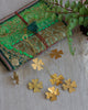 Hanging Brass Clover Leaf Bunch