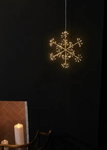 Hanging LED Snowflake - 20cm - Battery Powered – Greige Lifestyle