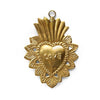 Small Brass Sacred Heart with Love Boncoeurs France