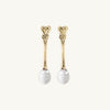 Set of two recycled heart teaspoons