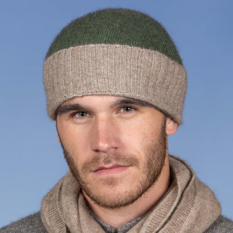Noble Wilde Possum Merino Hiker Beanie Oyster Jungle