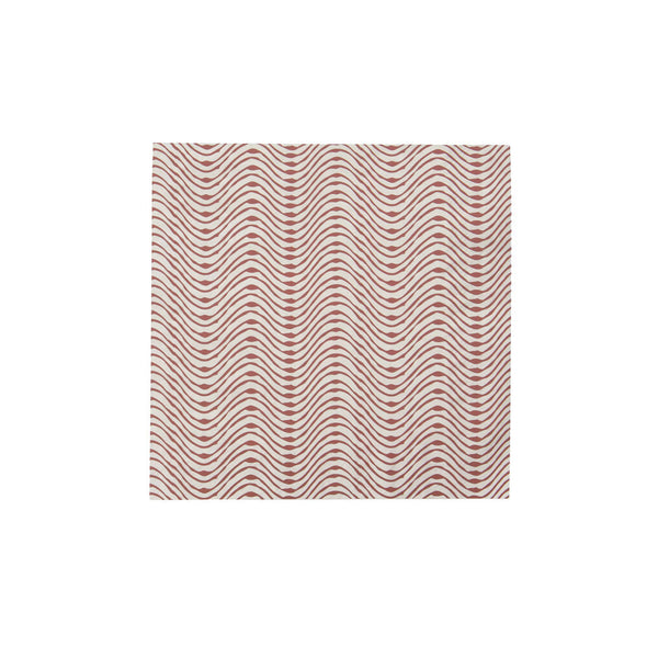 House Doctor Large Paper Napkins - Wave - Red