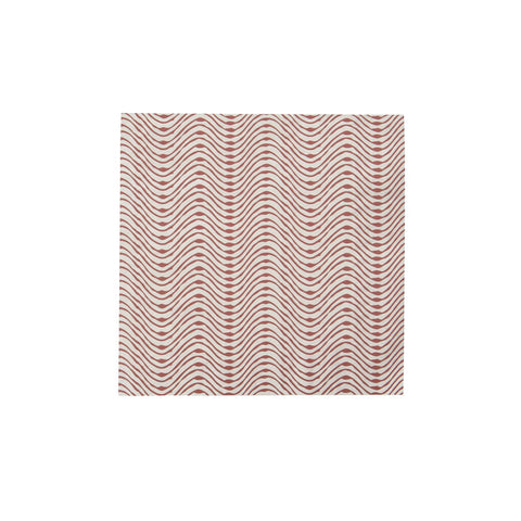 House Doctor Large Paper Napkins - Wave - Red