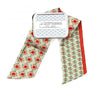Hand-Printed Silk Bandeau Scarf in Tin - Nicky - Coral