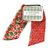 Hand-Printed Silk Bandeau Scarf in Tin - Petale - Orange
