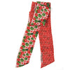 Hand-Printed Silk Bandeau Scarf in Tin - Petale - Orange