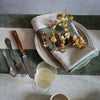 Vienna Green Stripe Linen Napkin - Set of Four