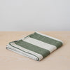 Vienna Green Stripe Linen Tablecloth - 135x250cm