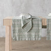 Verona Green Multi-Stripe Linen Napkin - Set of Four