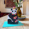 Party Panda Die Cut Greetings Card