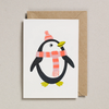 Japanese Paper Balloon Card - Penguin