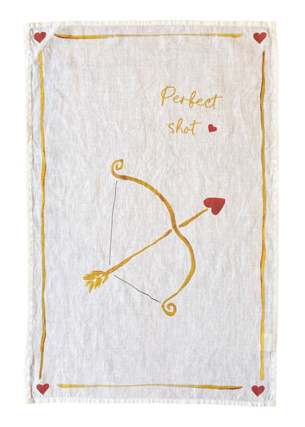Perfect Shot - Linen Tea Towel