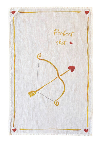 Perfect Shot - Linen Tea Towel