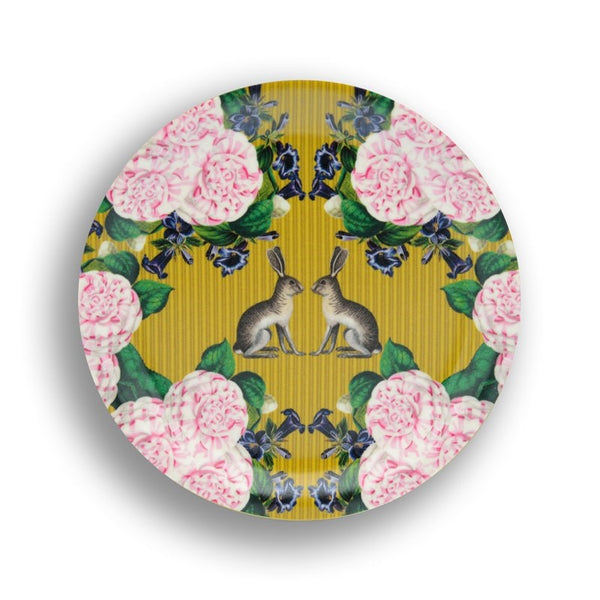 Avenida Home Roses and Rabbits Birchwood Mini Tray