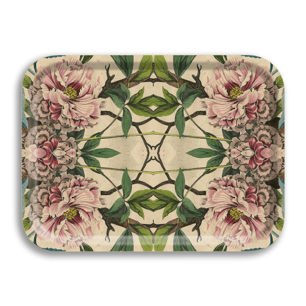 Avenida Home Peonies Birchwood Small Tray