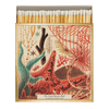 Long Matches in Square Luxury Letterpress Printed Matchbox