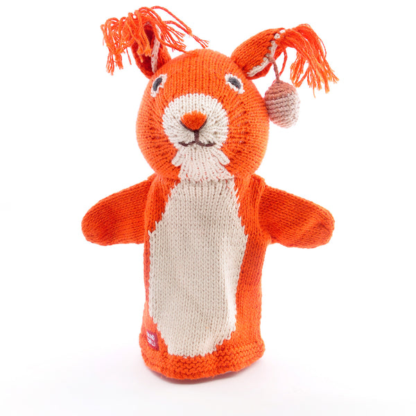 Organic Cotton Hand Puppet - Red Squirrel