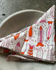 Cotton Block-Printed Pink Fish Spritz Napkin - Set of Four