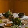 Scalloped Edge Stoneware Bowl - Green