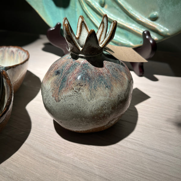 Handmade Amelie Stoneware Pomegranate Vase