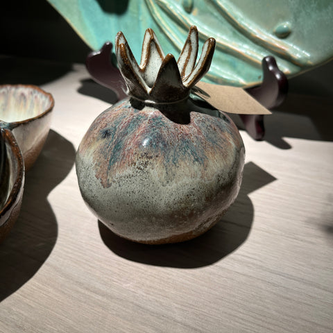 Handmade Amelie Stoneware Pomegranate Vase