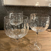 Large Dimpled Wine Gin Beer Glass - Set of Four