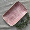Wonki Ware Trough Serving Platter - Small - Pink Lace
