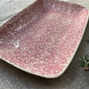 Wonki Ware Trough Serving Platter - Small - Pink Lace