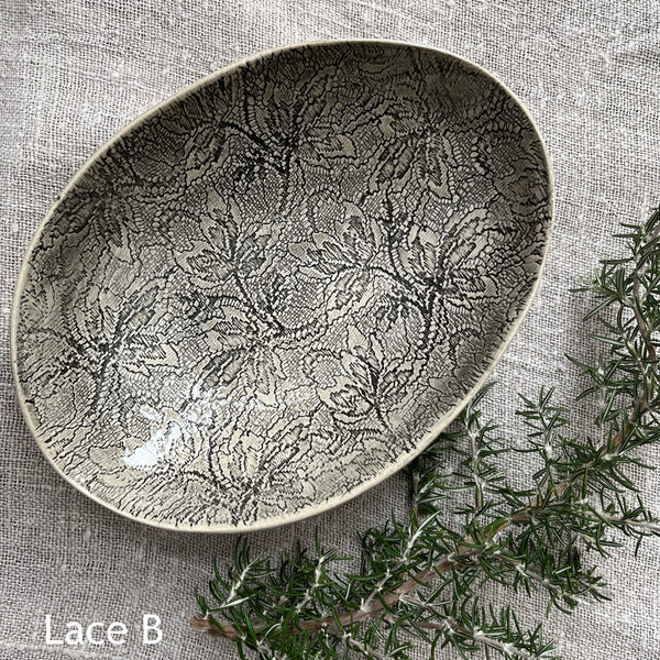 Wonki Ware Oval Bowl - Medium - Charcoal