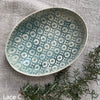 Wonki Ware Oval Bowl - Medium - Marine Lace