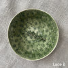Wonki Ware Pasta Bowl - Dark Green Lace