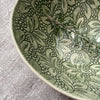 Wonki Ware Pasta Bowl - Dark Green Lace