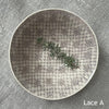 Wonki Ware Pasta Bowl Aubergine Lace Pattern
