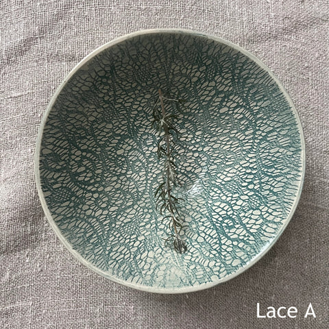 wonki ware soup bowl marine lace