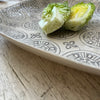 Wonki Ware Large Meat Platter - Warm Grey Lace