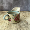 Small Handmade Ceramic Jug by Virginia Graham - Floral with Stripes or Spots
