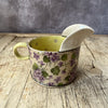 Small Handmade Ceramic Jug by Virginia Graham - Floral with Stripes or Spots