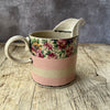 Medium Handmade Ceramic Jug by Virginia Graham - Floral with Stripes or Spots