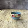 Small Handmade Ceramic Bowl by Virginia Graham - Floral with Spots