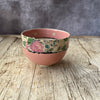 Medium Handmade Ceramic Bowl by Virginia Graham - Floral with Spots